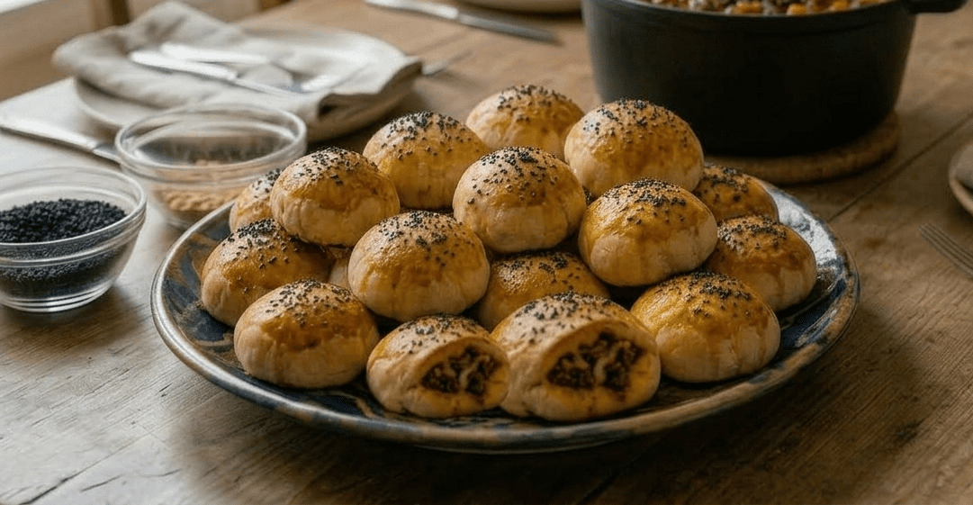 Golden Savory Stuffed Rolls