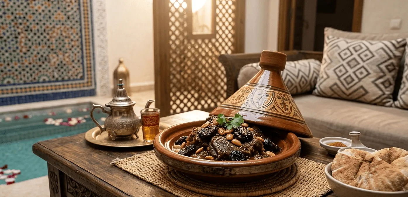 The Ultimate Moroccan Lamb Tagine with Prunes 1 The Ultimate Moroccan Lamb Tagine with Prunes: Authentic Step-by-Step Recipe A Masterpiece of Sweet and Savory Flavors