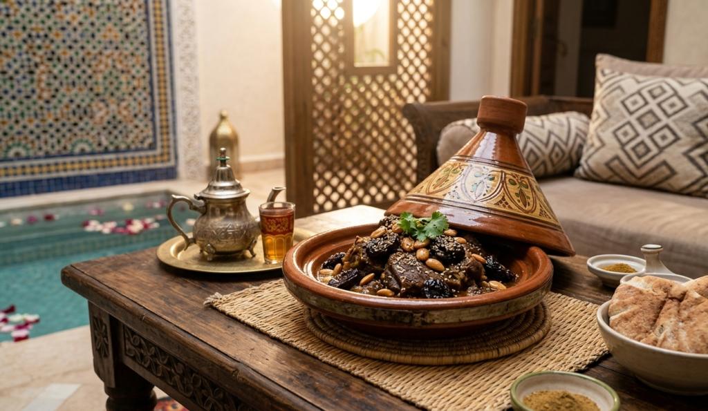 Tagine marocain traditionnel de Riad Kitchen